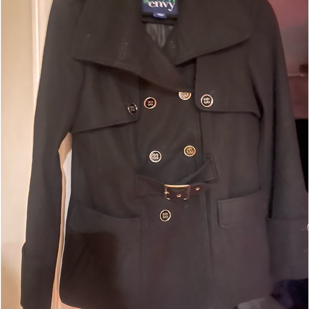 Green Envy Pea-coat styled jacket